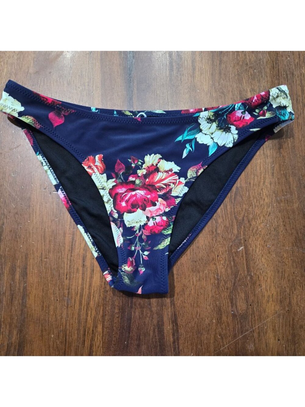 Cupshe Ruffle Floral Bikini Bottom, Womens Sz S (SKU 6-194)